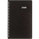 Blueline® 2026 DuraFlex Weekly Planner, Appointment Book, 12 Months, January to December, Twin-Wire Binding, 8" x 5", Black, 