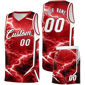 KXK Custom Gradient Basketball Jersey Shorts Printed Name Number Personalized Casual Basketball Uniform for Adult Kids