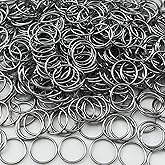 500pcs 12mm Stainless Steel Jump Rings Connector Rings for DIY Craft Jewelry Making Necklaces Bracelet Earrings Keychains
