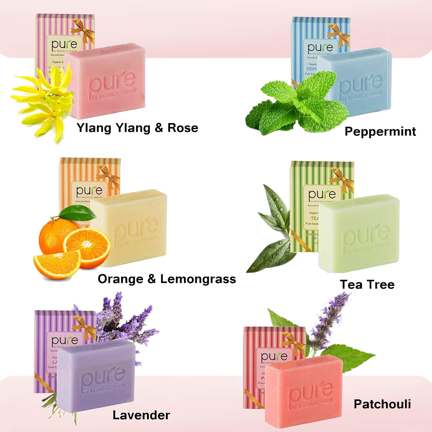 Natural Handmade Essential Oil Artisan Soap Bars. Hypoallergenic, Anti-fungal Moisturizing Shea Butter, Coconut Oil & Jojoba Oil - Body Soap, Face Soap, Bath Soap Bars. Handmade Soap for Women & Men!  : Beauty