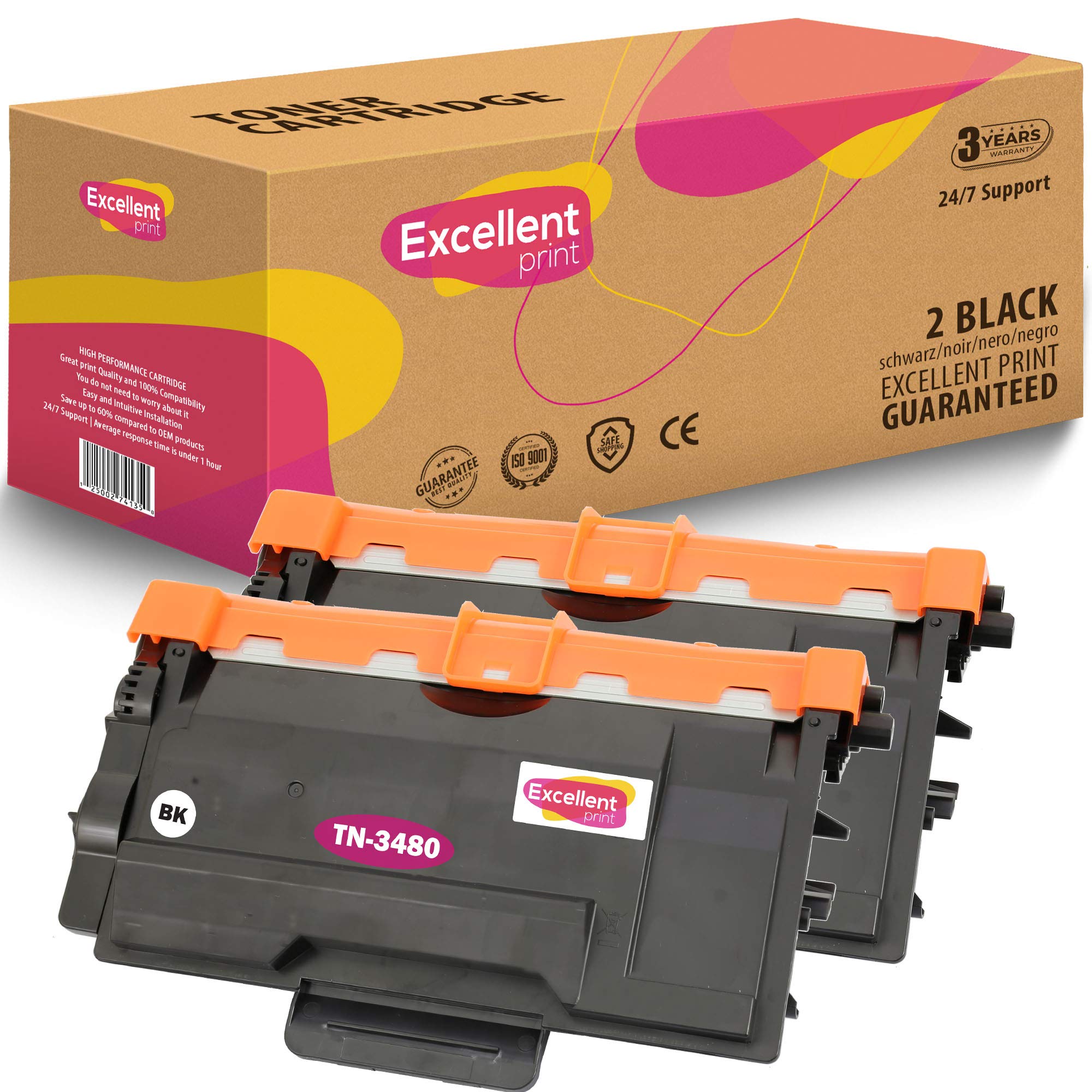 Excellent Print TN-3480 Compatible Toner cartridge for Brother HL-L6400DW MFC-L6900DW DCP-L6600DW MFC-L6800DW