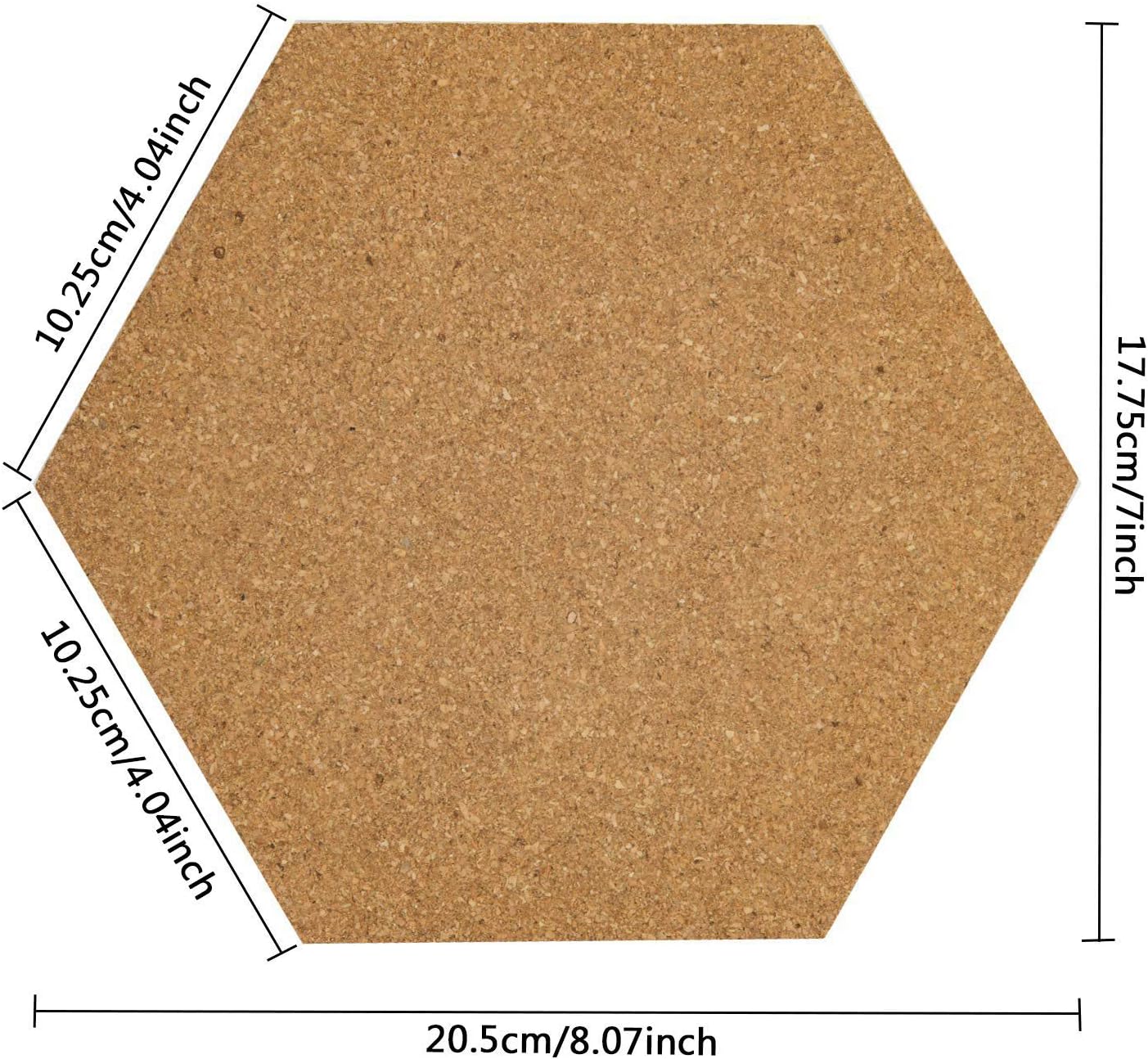 10 Pack Self-Adhesive Cork Board Tiles Mini Wall Bulletin Board with 50 Multi-Color Push Pins : Office Products
