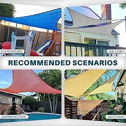 Coarbor 16'x16'x16' Sun Shade Sail Triangle Heavy
