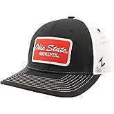 ZHATS Standard NCAA Officially Licensed Trucker Hat Dakota Patch Brick Black White, One Size