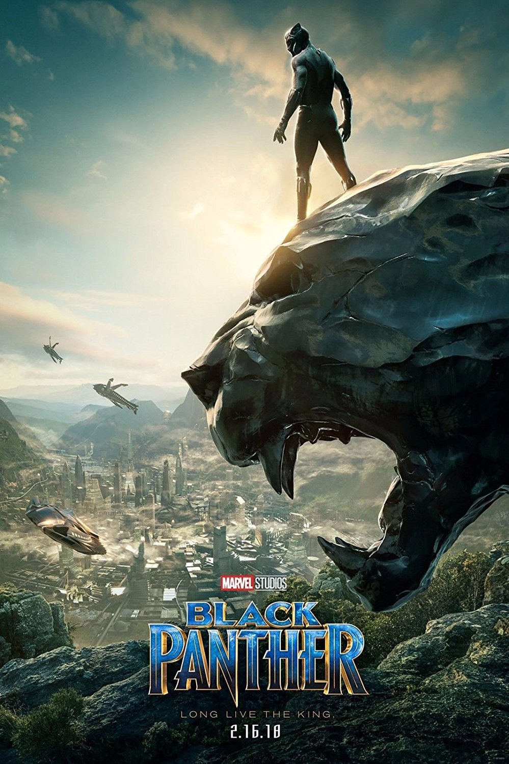 Posters USA Marvel Black Panther Movie Poster GLOSSY FINISH - FIL607 (24" x 36" (61cm x 91.5cm))