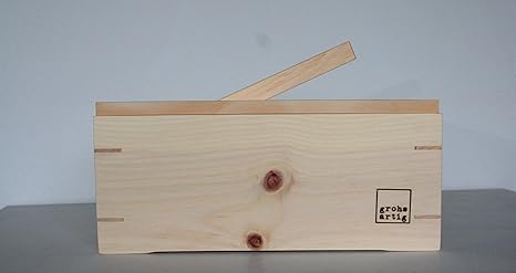 grohsartig Brotkasten aus Zirbenholz - Maße 38 x 24,5 x 13,5 cm - metallfrei