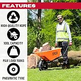 Excel 100L HDPE Wheelbarrow Tray Heavy Duty 150 kg Load Capacity view 2