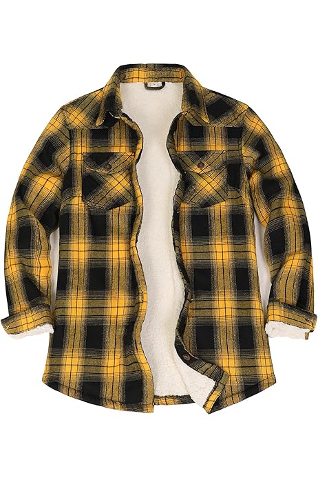 Chaqueta De Forro Polar A Cuadros De Búfalo Para Hombre Club Room, Rojo
