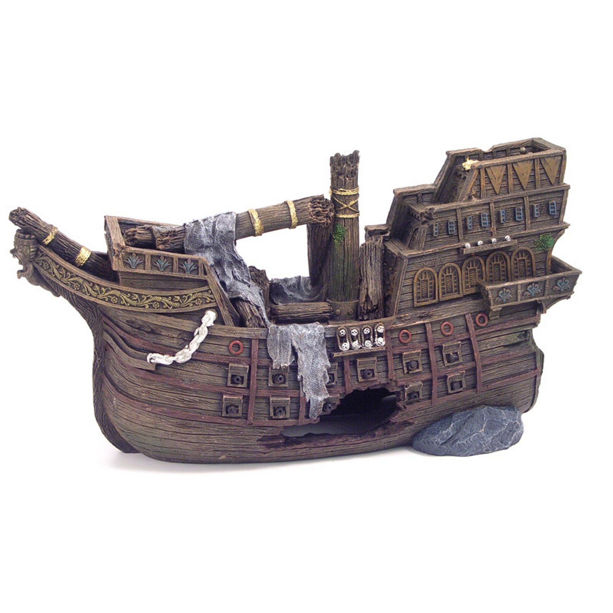 Rosewood Spanish Galleon Aquarium Decor