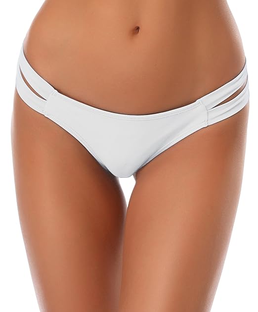 Bikini Bottom Brasiliano Donna SHEKINI - Perizoma Sexy Tanga, Vita Bassa, 82% Poliammide, 18% Elastan - Foto 10