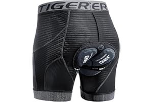 X-TIGER Men's Cycling Underwear Shorts 5D Padded Gel,MTB Biking Shorts Pants with Breathable,Adsorbent Design
