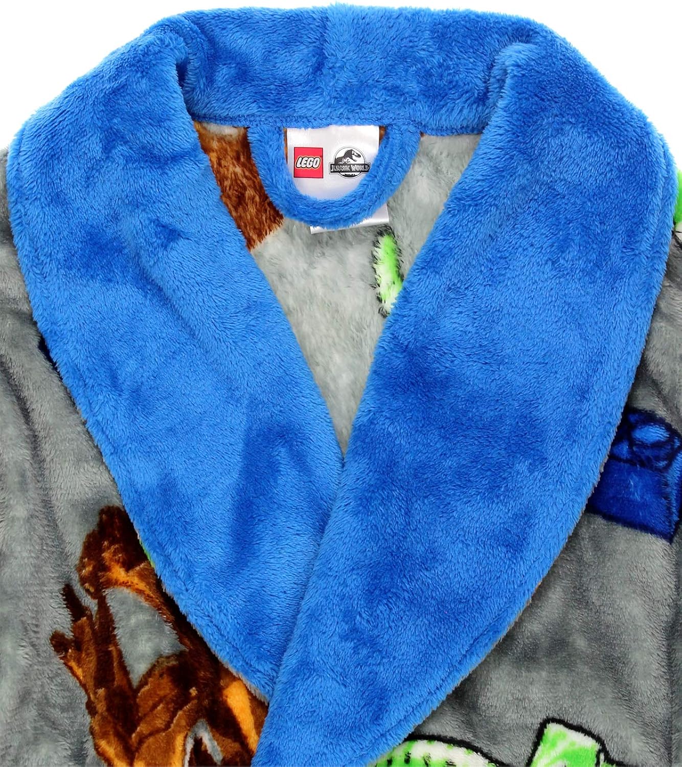 Lego Jurassic World Dinosaur Boys Fleece Bathrobe Robe: Clothing