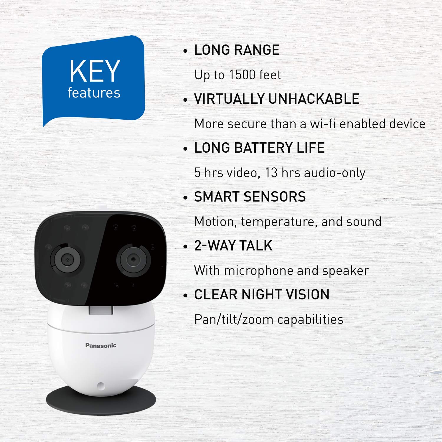 panasonic video baby monitor