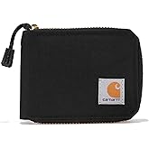Carhartt Men's Nylon Duck Zipper Wallet, Black