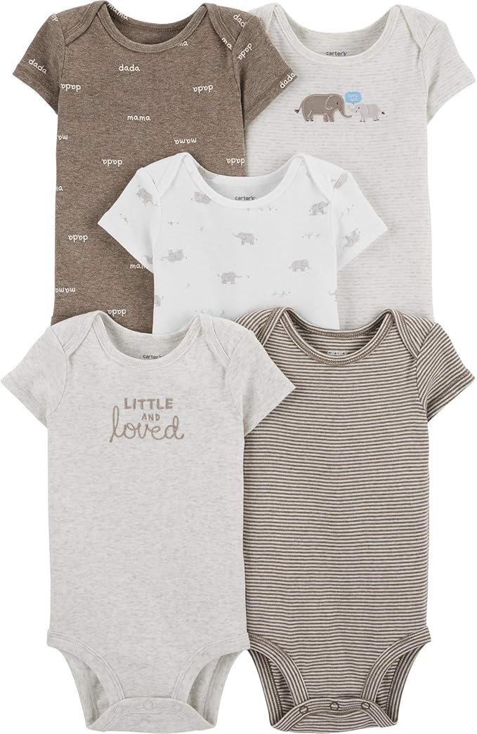 Carter's Baby Boys 5 Pack Bodysuit Set Amazon.co.uk Clothing