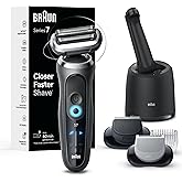 Braun Electric Shaver for Men, Series 7 7177cc, Wet & Dry Shave, Turbo & Gentle Shaving Modes, Waterproof Foil Shaver, Space Grey