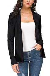 Women's Knit Cardigan Open Front Sweater Coat Long