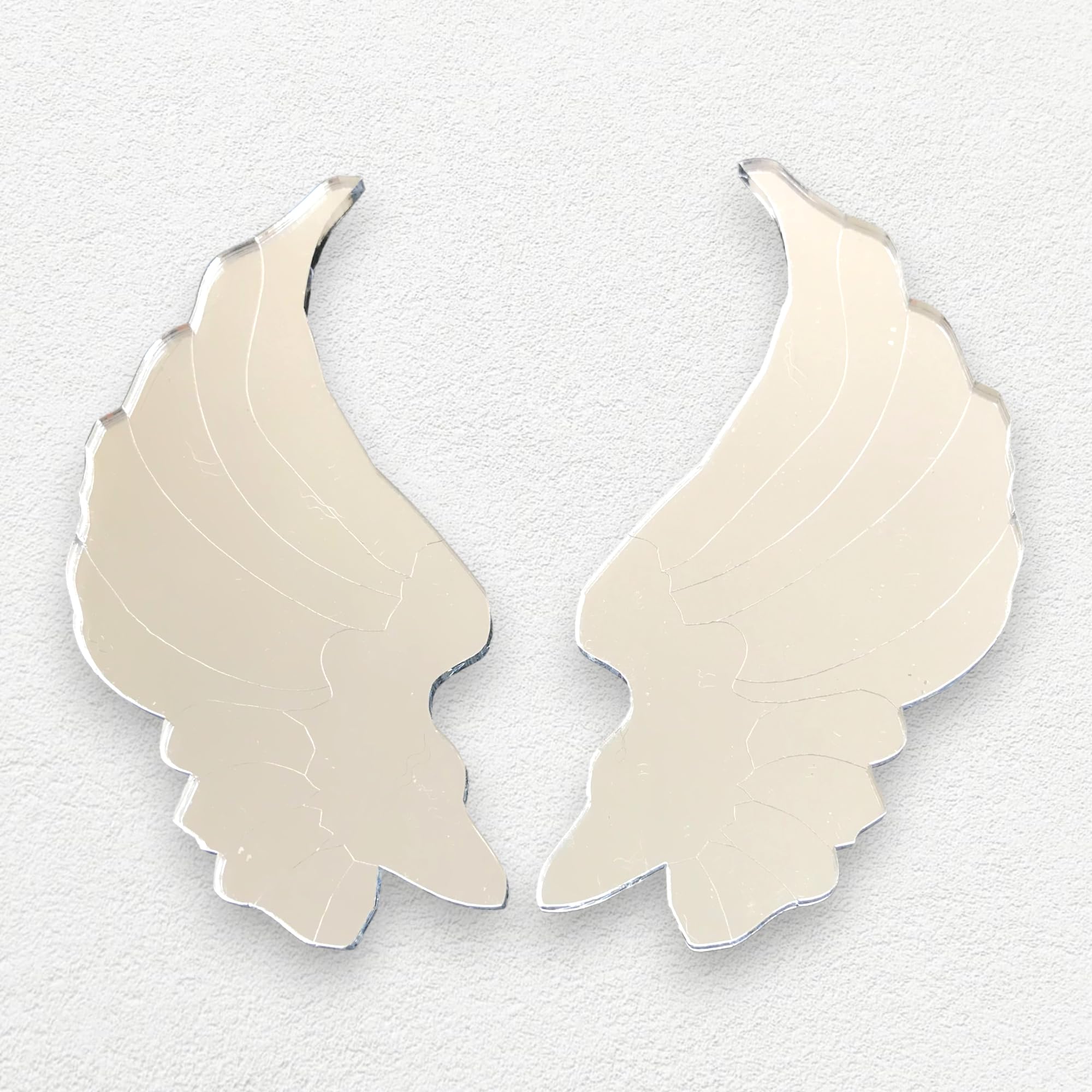 Pair of Angel Wing Mirrors 50cm x 50cm