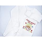 rainbow baby sleepsuit