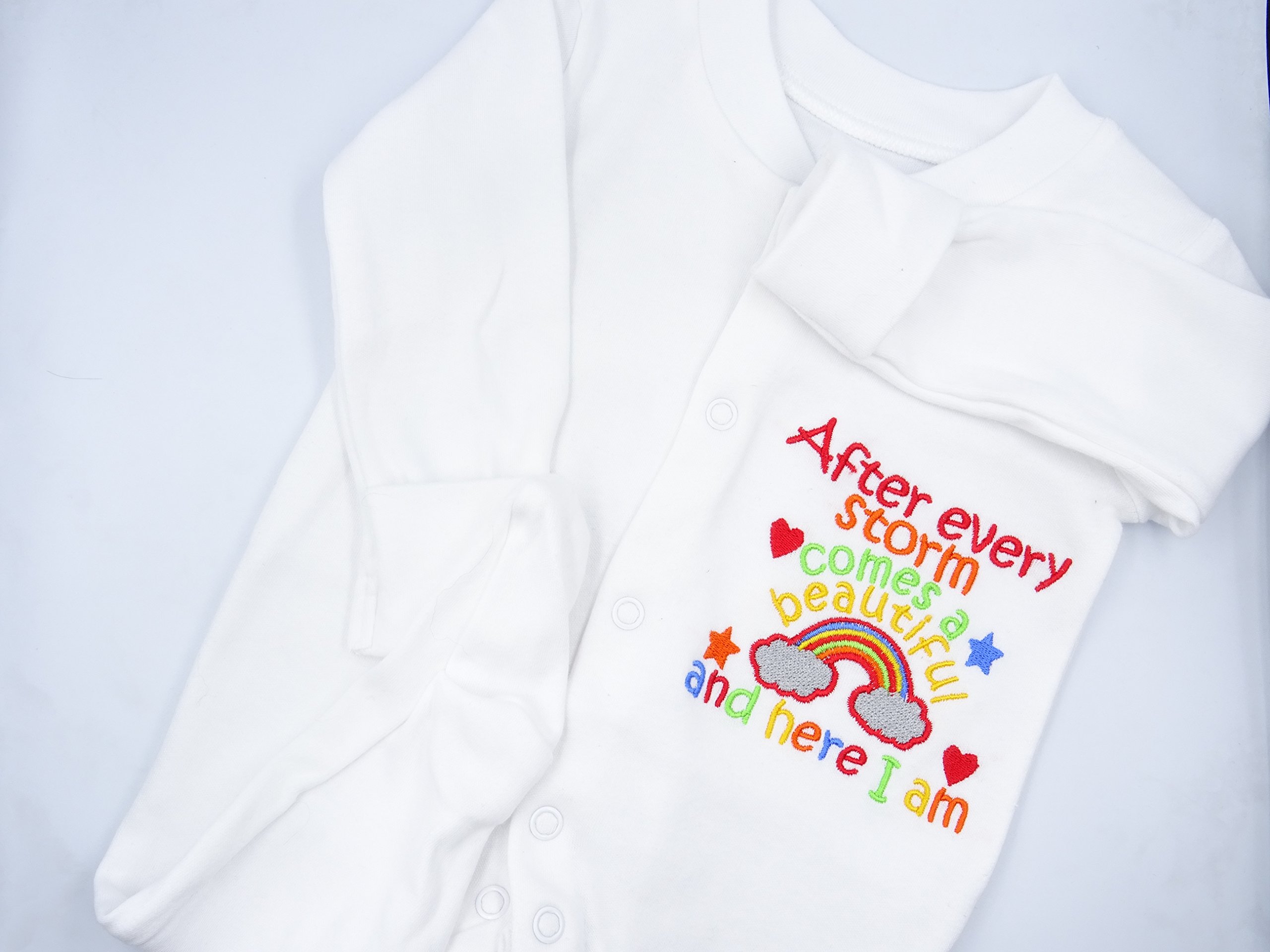 rainbow sleepsuit newborn