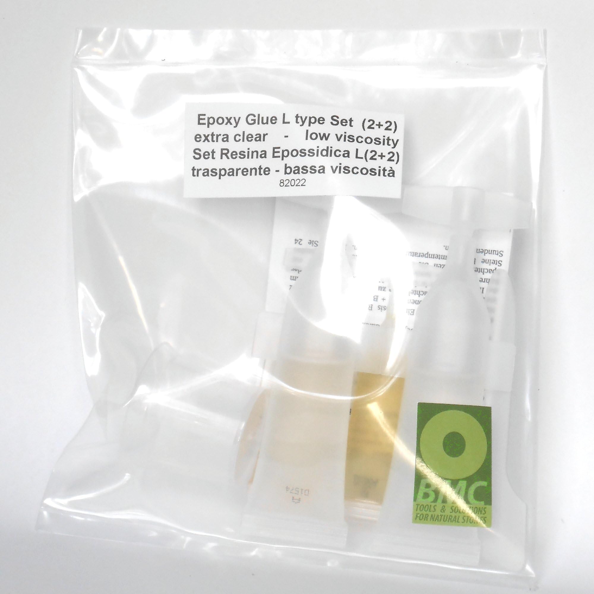 Transparent Glue L-Type Low Viscosity Great for Marble and Granite Single-dose Tubes 2+2