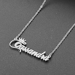 Custom Silver Name Necklace Personalized for