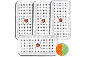 Wisesorb 40 Gram Pack of 4 Silica Gel Canister, Gun Safe Dehumidifiers (Orange to Green), Reusable Desiccant Moisture Absorber for Car, Closet