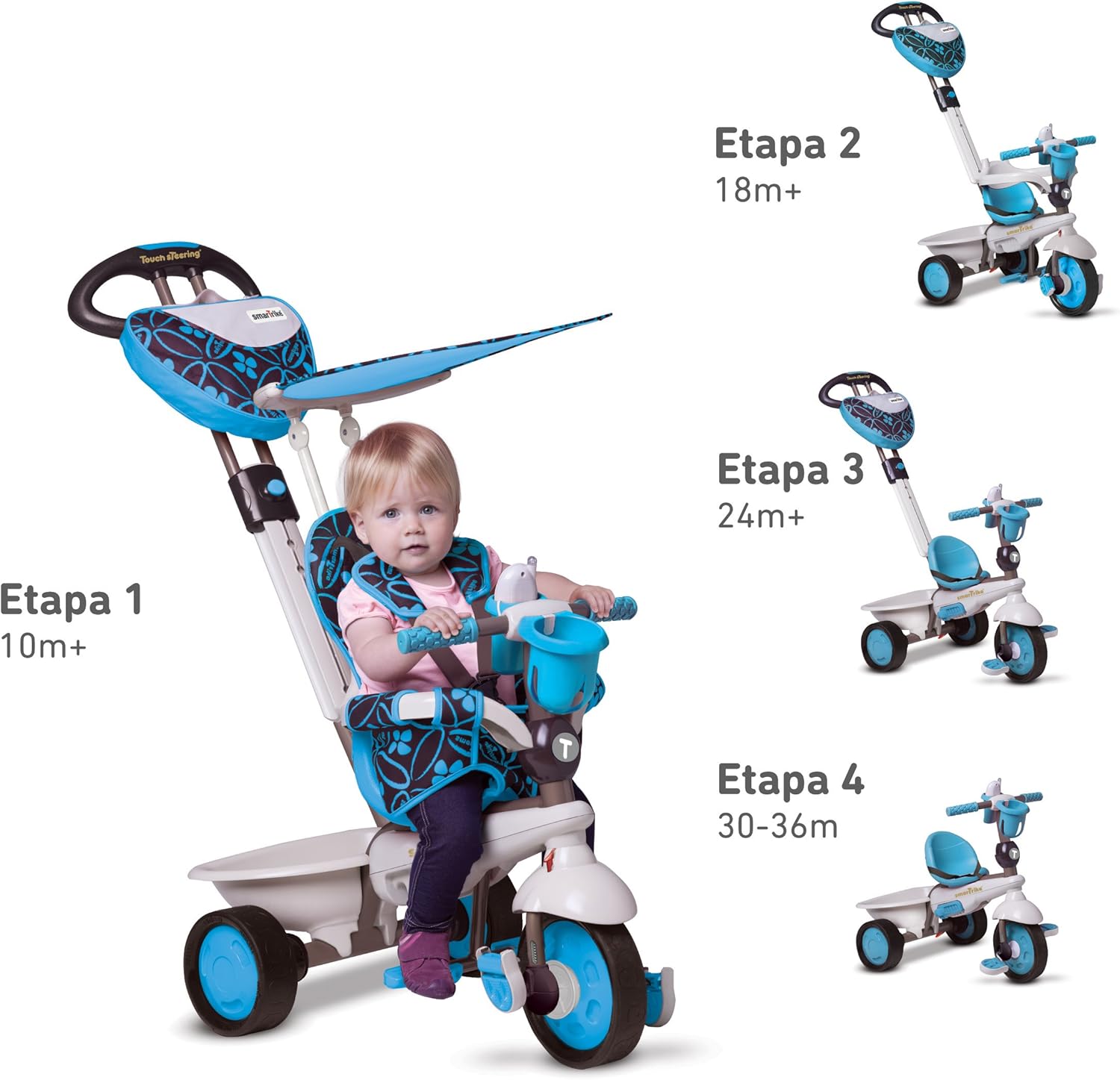 triciclo smart trike azul