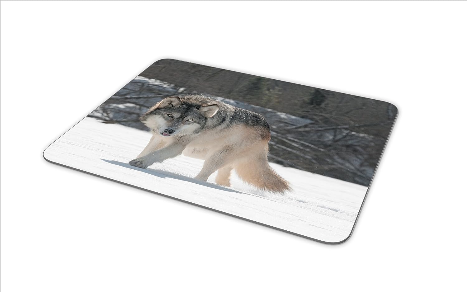 Wild Wolf Mouse Mat Pad - Animal Wolves Predator Computer #13159, Multicolor - Image 5