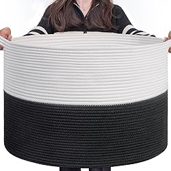 INDRESSME Large Cotton Rope Baskets for