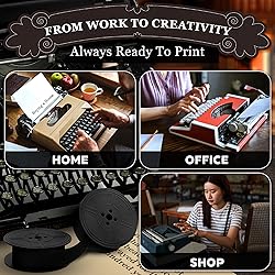 4 Pairs Typewriter Ribbon - Black Typewriter Ink