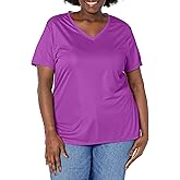 JUST My Size Womens Cool Dri V-Neck