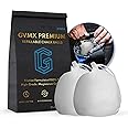 130g (2 x 65g) Premium Chalk Balls. Pro-Grade Gym Chalk in Refillable Sock. Eco Friendly Packaging. Grip Enhancing Gym Accessory for Weightlifting, Rock Climbing, Gymnastics & More. Package May Vary.