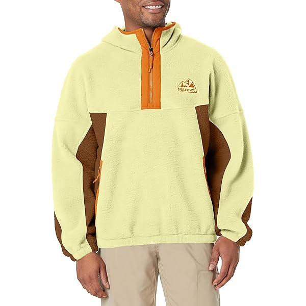 MARMOT Men's Super Aros Fleece Hoody Jacket, Wheat/Pinecone
