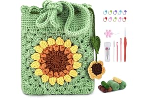 Pnytty Crochet Kit for Beginners Phone Bag Beginners Crochet Kit, Crochet Craft Starters Kits for Adults with Easy Step-by-Step Video Tutorials