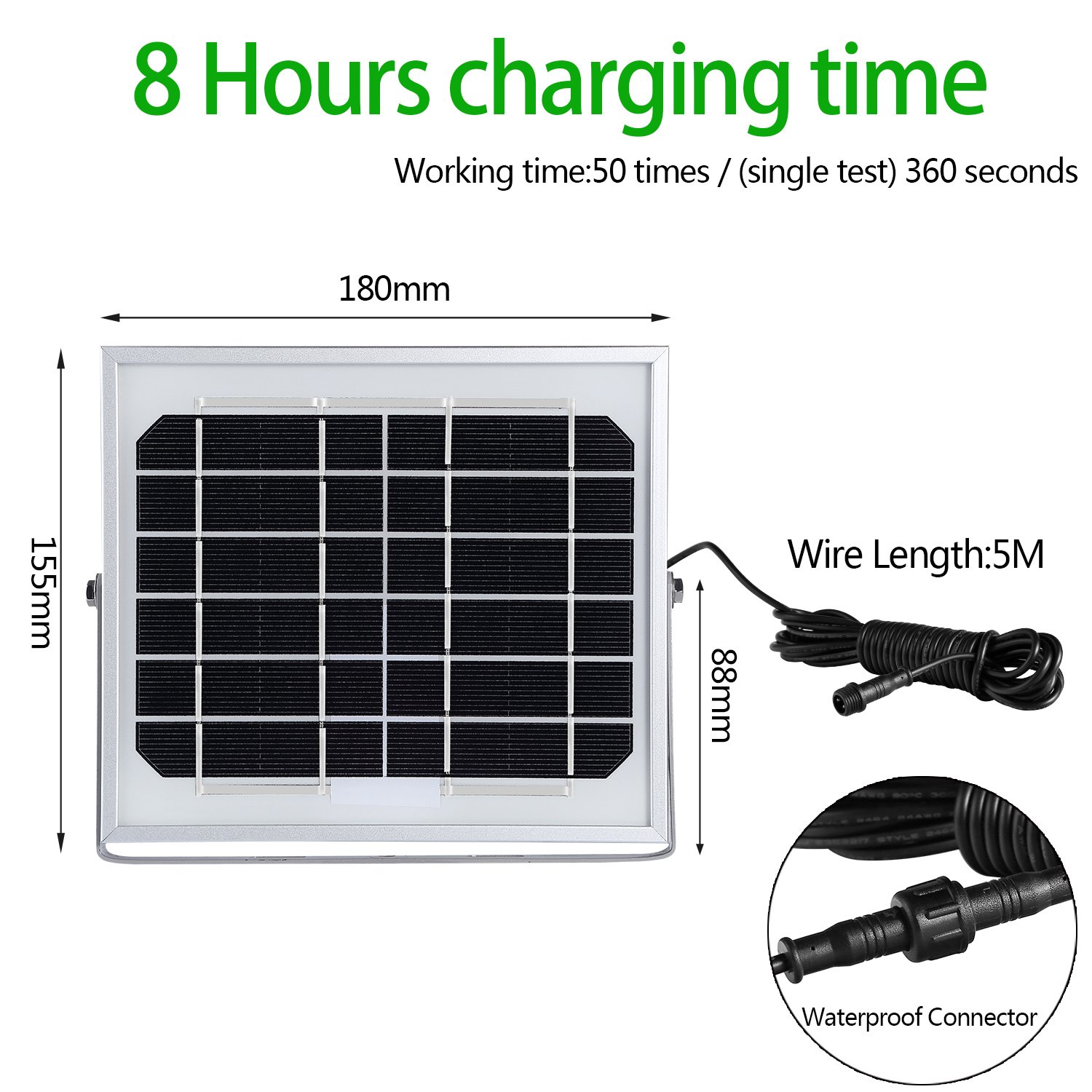 Projecteur Solaire Exterieur Avec Détecteur, CLY Lampe Solaire Extérieur Avec Détecteur de Mouvement, 60 LED Spot Solaire Exterieur Détecteur, Eclairage Solaires Extérieur 400 Lumen, Étanche IP 66 Pour Gazon, Jardin, Patio