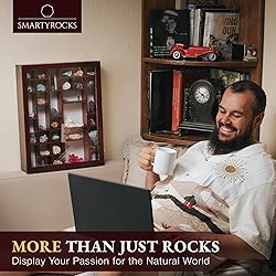 Adjustable Rock Display Case - Rock Collection Box