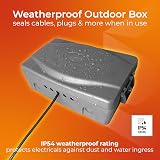 Masterplug Weatherproof Outdoor Electrical Box IP54 351 x 220 x 126.5 mm Grey view 2