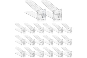Clear Shoe Slot Organizer, 36 Pack Adjustable Shoe Slots Organizer for Closet Clear Shoe Stackers Shoe Rack Holder Shoes Spac