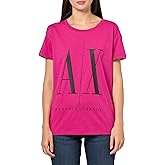 Armani Exchange Womens Icon Logo Boyfriend Tee