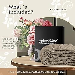 FreshCulture Twin XL Fitted Sheet Only – Premium