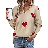 Women's Spring Sweaters 2026 Casual Long Sleeve Pullover V Neck Lightweight Sweatshirts Cute Blouse Tops