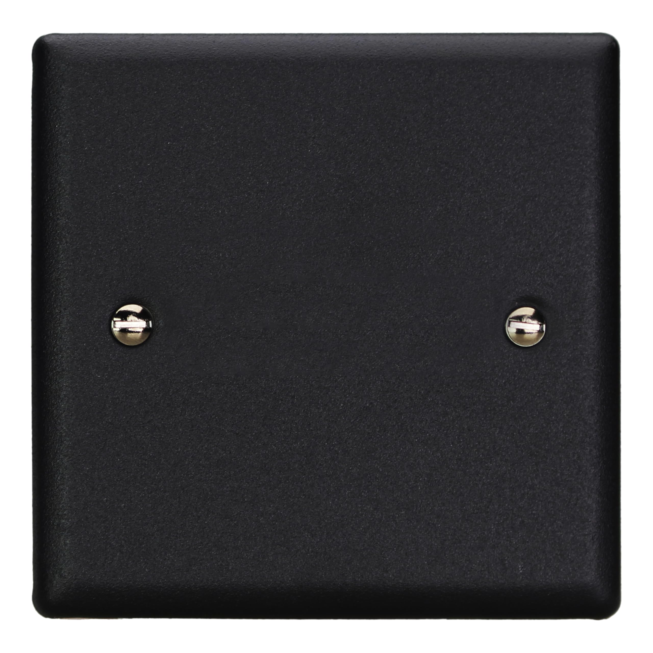 Varilight Single Blank Plate - Urban/Vogue Matt Black
