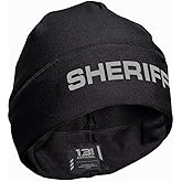 13FA Sheriff Reflective Utility Beanie - USA Patriotic Gear - Stretch-Fit Poly-Spandex - Unisex Hi-Vis Hat