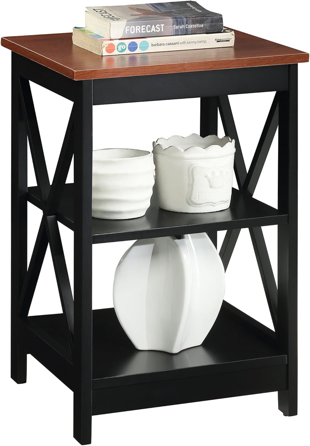 Convenience Concepts Oxford End Table, Gray: Kitchen & Dining
