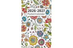 Pocket Calendar 2026-2027 for Purse: Small 2 Year Monthly Planner | 24 Months from January 2026 to December 2027.