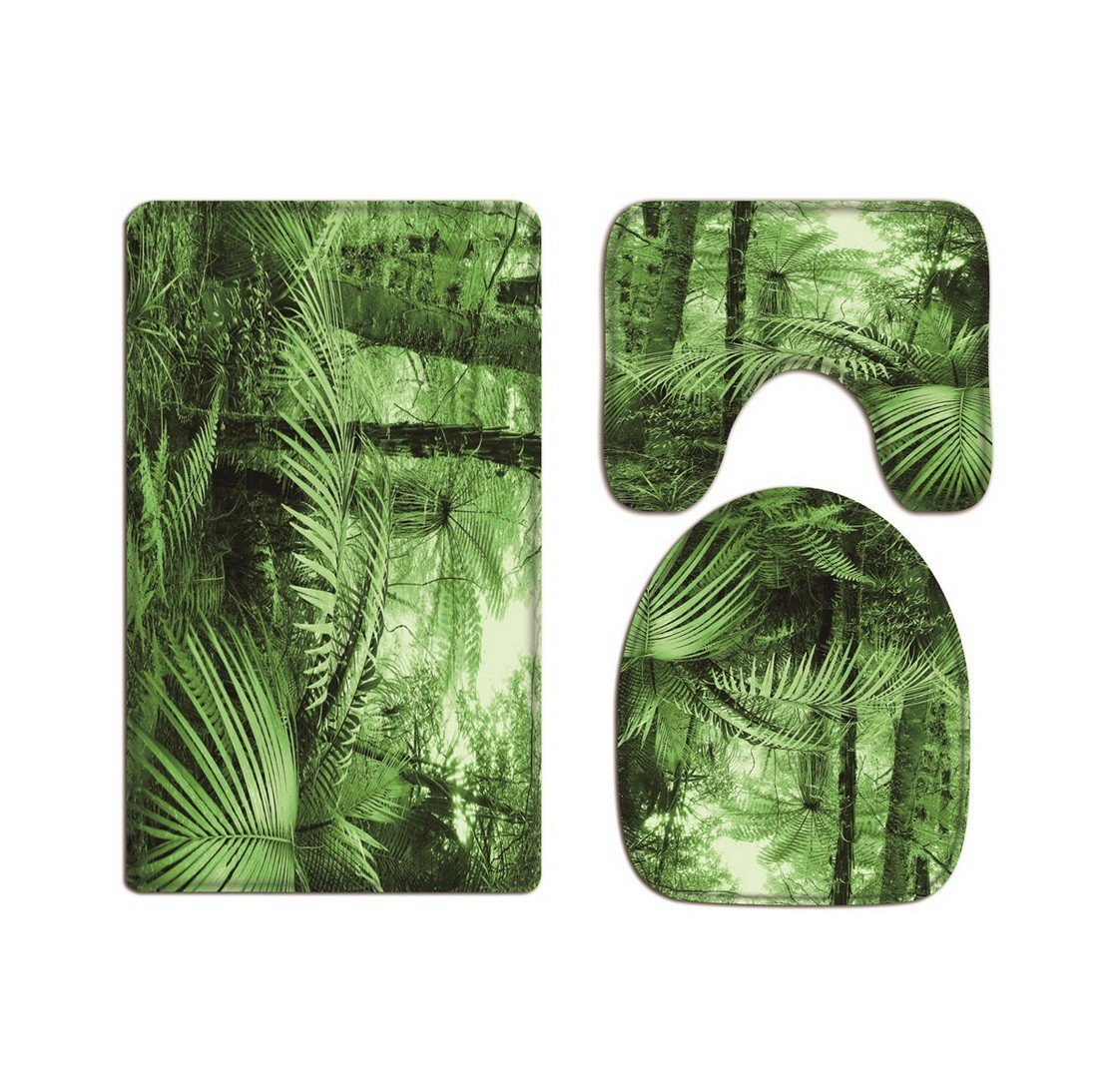 A.Monamour Tropical Palm Tree Leaf Green Forest Wild Jungle Scenery