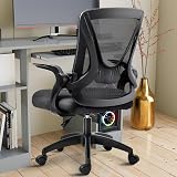 Blisswood Adjustable Office Chair Mesh Desk Chair with 90° Armrests Grey view 3