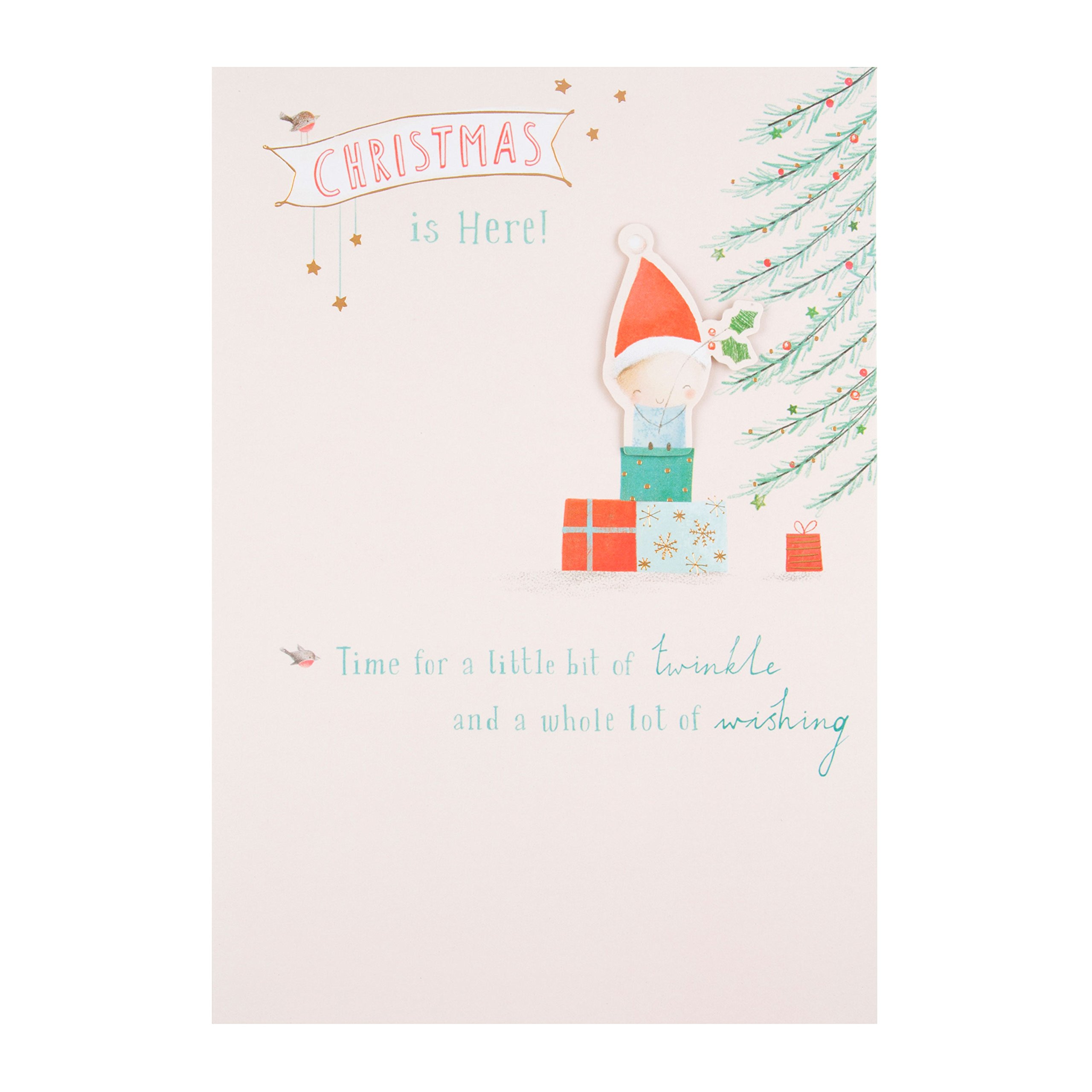 Hallmark Medium "Bit of Twinkle" Christmas Card