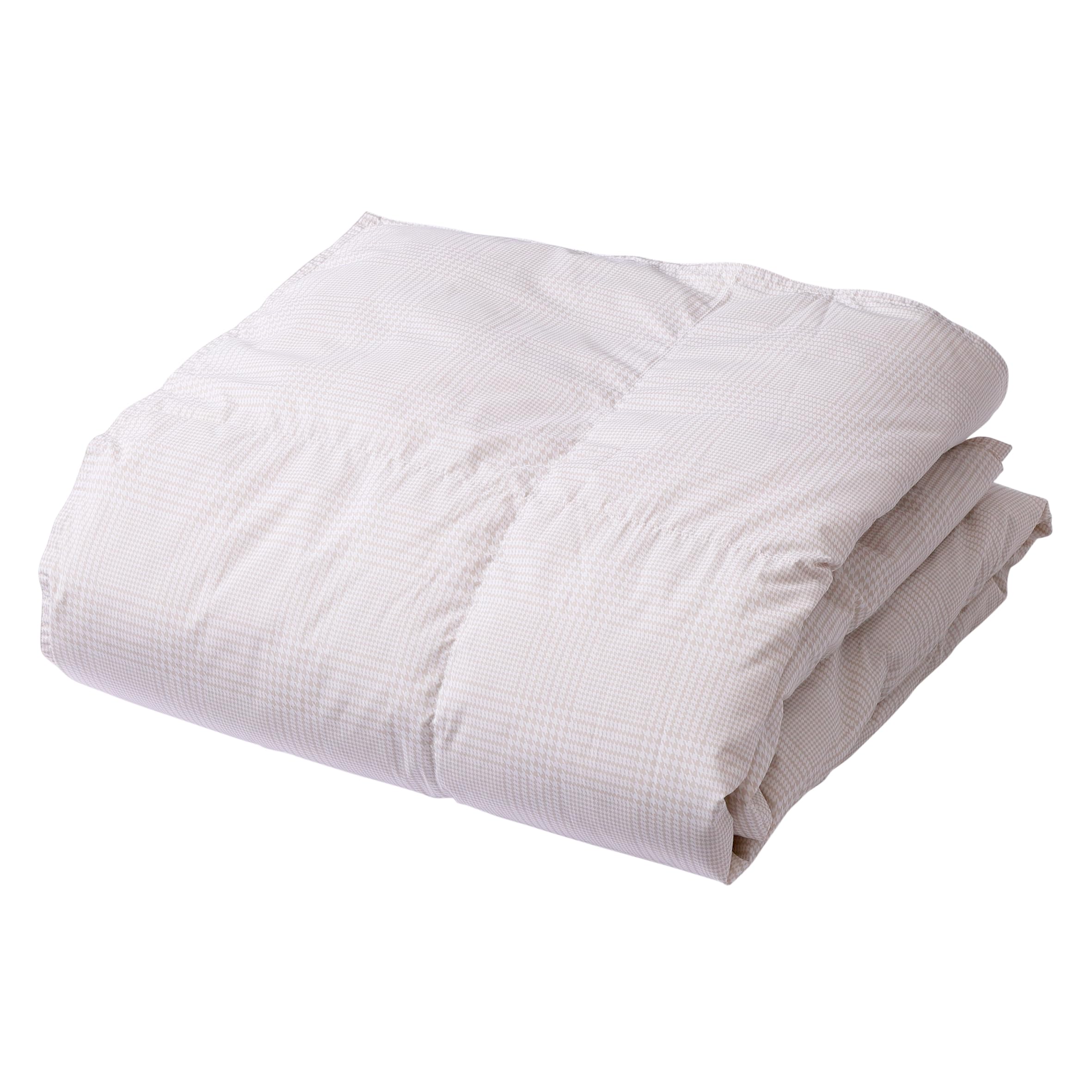 nishikawa【西川】 SEVENDAYS 羽毛肌掛け布団 シングル 洗える ダウンケット 冷房の寝冷え対策にぴったり ダックダウン50% 吸放湿 ムレにくい 薄手 ベージュ KE05800001商品画像